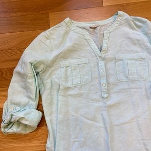 Talbots Linen Blouse